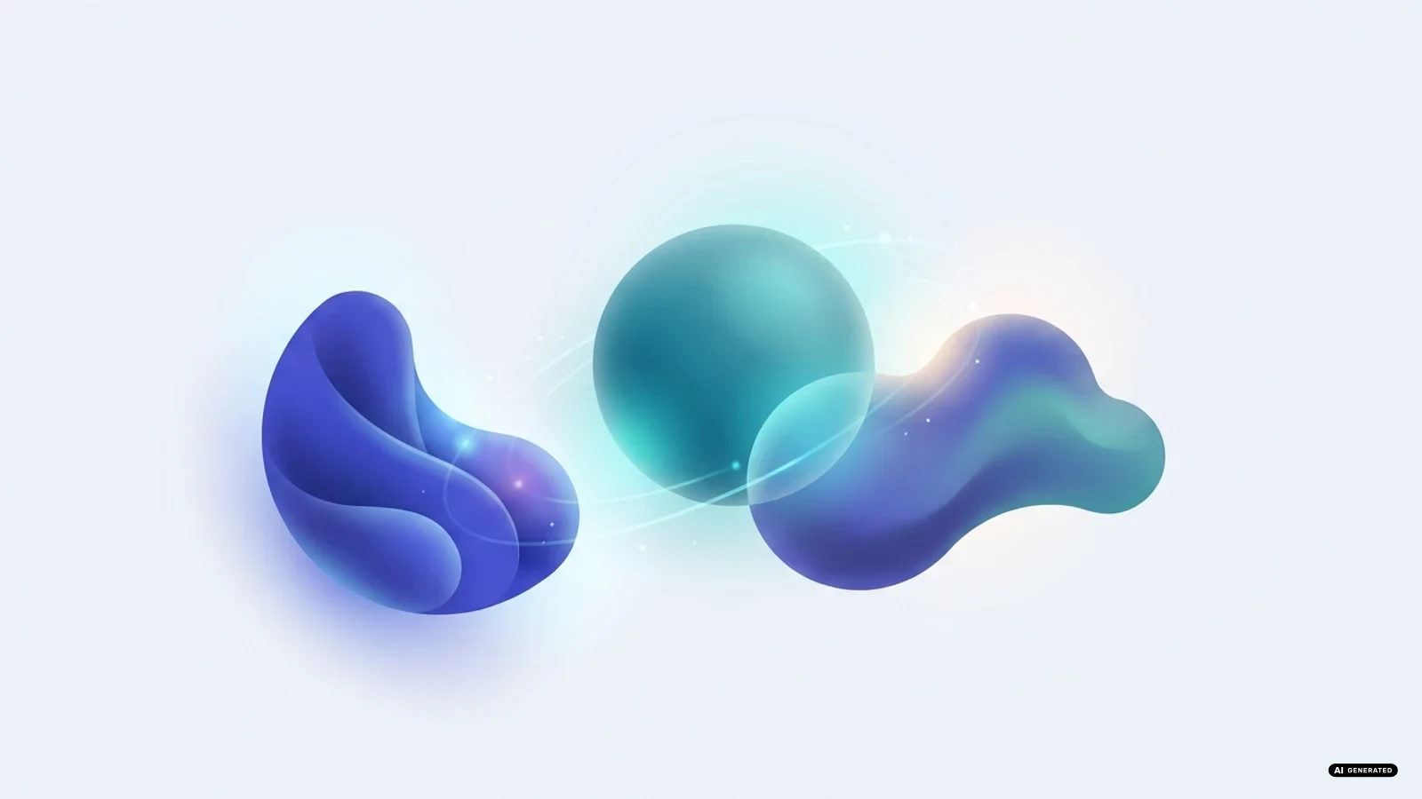 Tre forme astratte di colore diverso vicine, a indicare tre assistenti a confronto